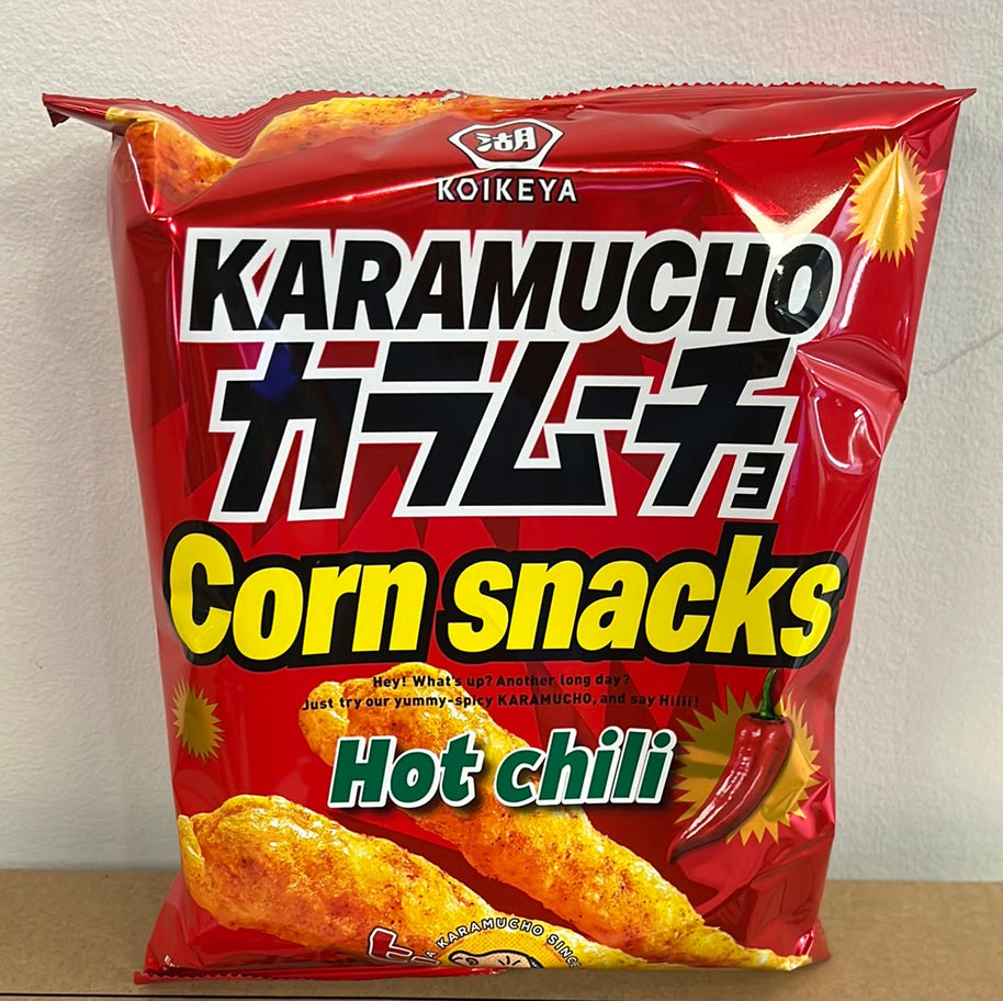 Chips de maïs au piment fort KOIKEYA 湖池屋 香辣 粟米棒 65g