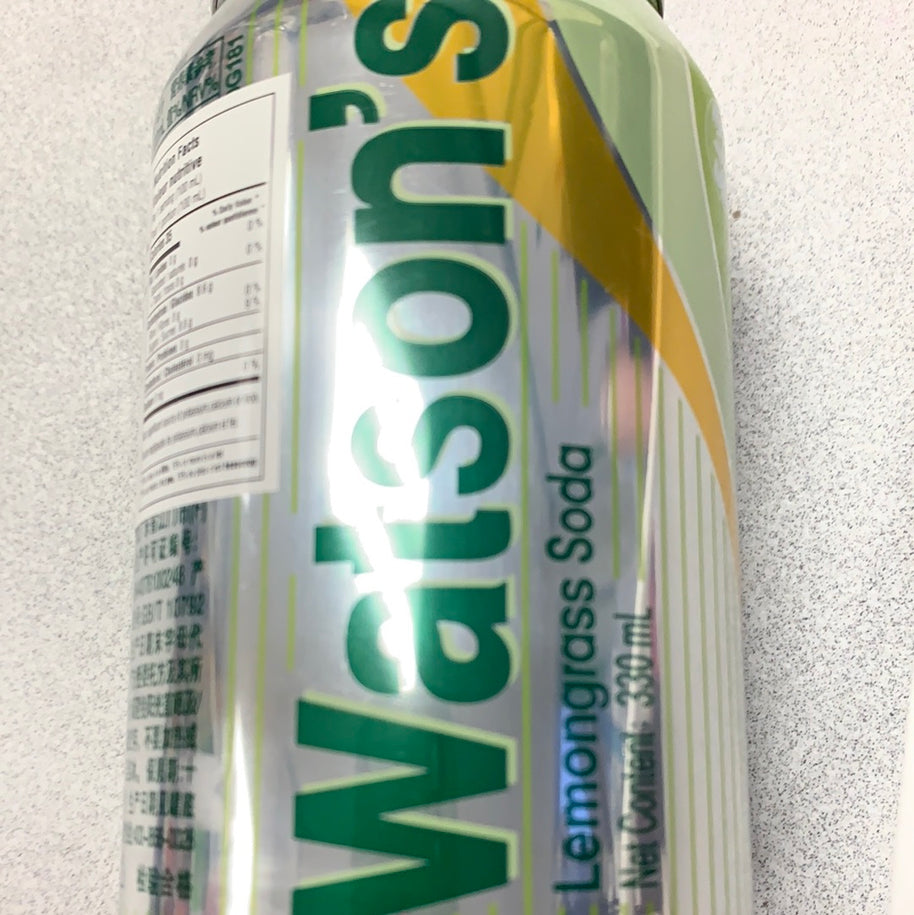 Watson’s eau gazeuse(saveur citronnelle) 屈臣氏 柠檬草味苏打水