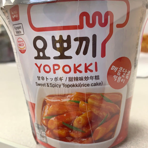 Gâteau de riz avec sauce sucrée et épicée YOPOKKI YOUNG POONG甜辣味炒年糕120g
