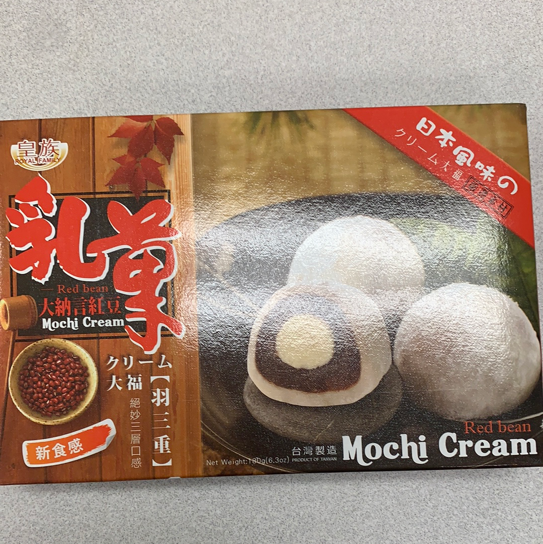 Mochi (crème et haricot rouge) 紅豆奶香麻糬 180g