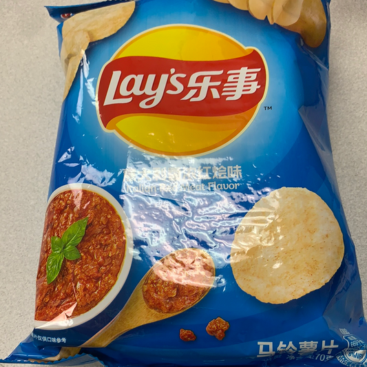 Chips Lay’s (saveur de viande italienne) 乐事 意大利香浓红烩味薯片70g