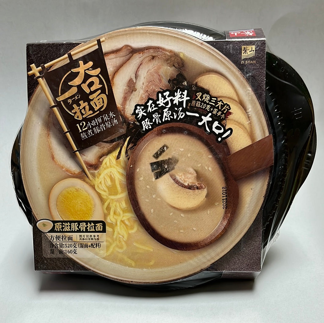 Ramen japonais au porc (cuisson automatique) 一大口 自热 原滋豚骨拉面 520g