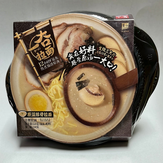 Ramen japonais au porc (cuisson automatique) 一大口 自热 原滋豚骨拉面 520g