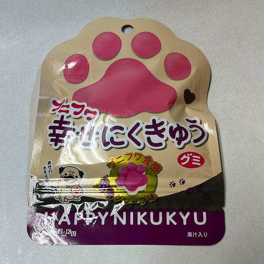 Bonbon mou au raisin Happynikukyu SENJAKU 30g