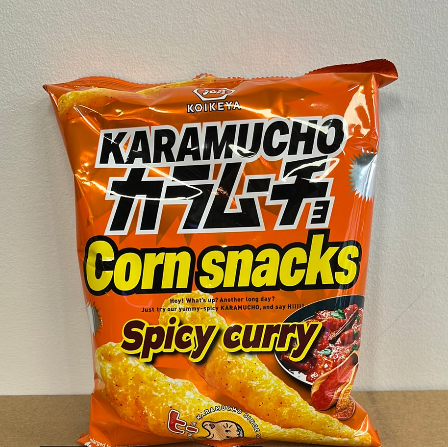 Chips de maïs au curry épicé KOIKEYA 湖池屋 辣咖喱 粟米棒 65g