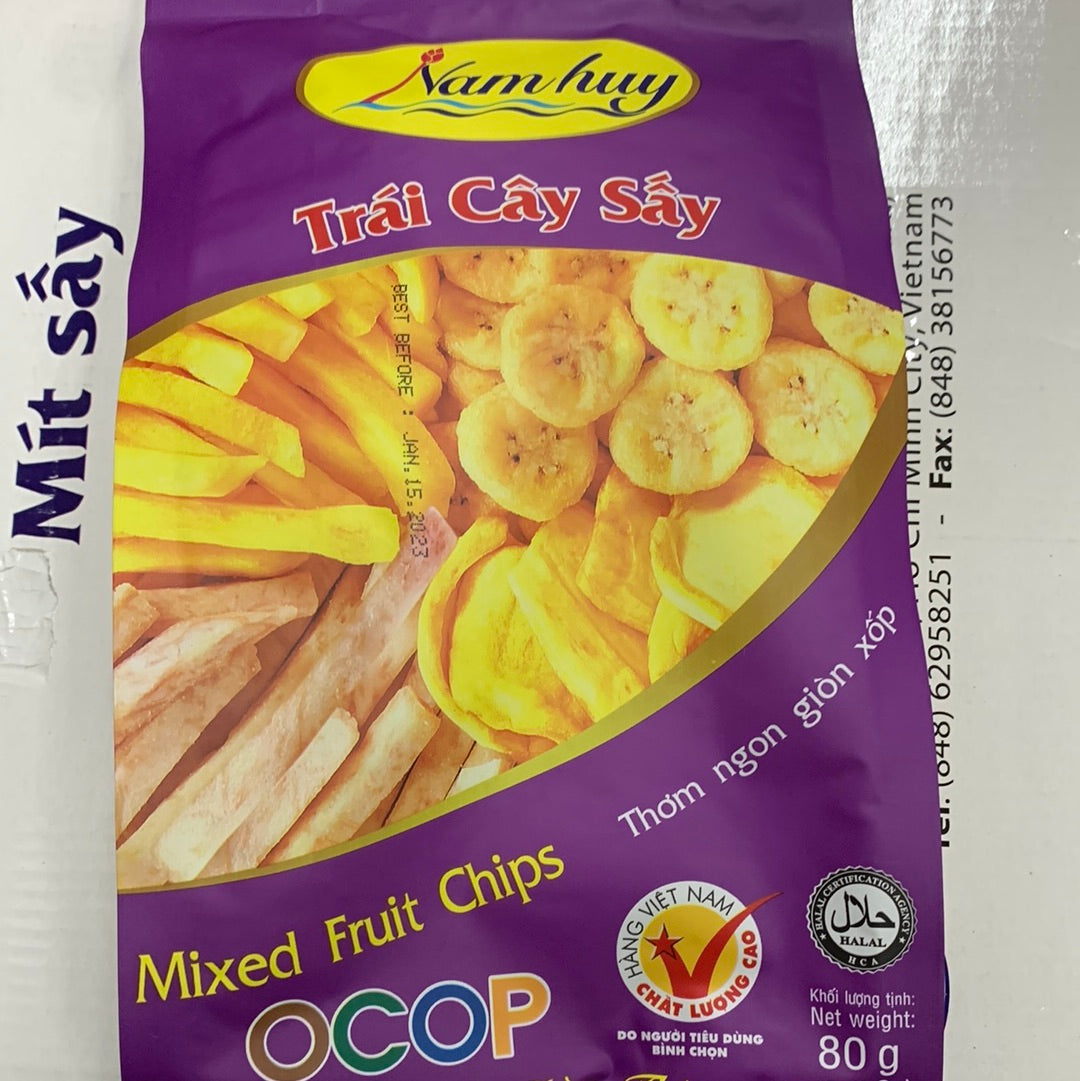 Chips de fruit assorti NAMHUY 80g 混合水果干