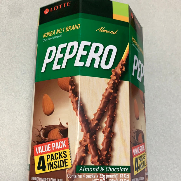 Lotte Pepero Almond cookie 128g