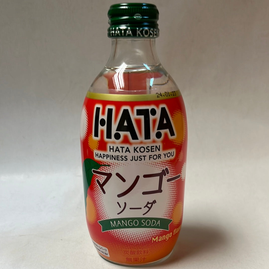 Boisson gazeuse(saveur mangue) 🇯🇵HATA 芒果味气泡水 300mL