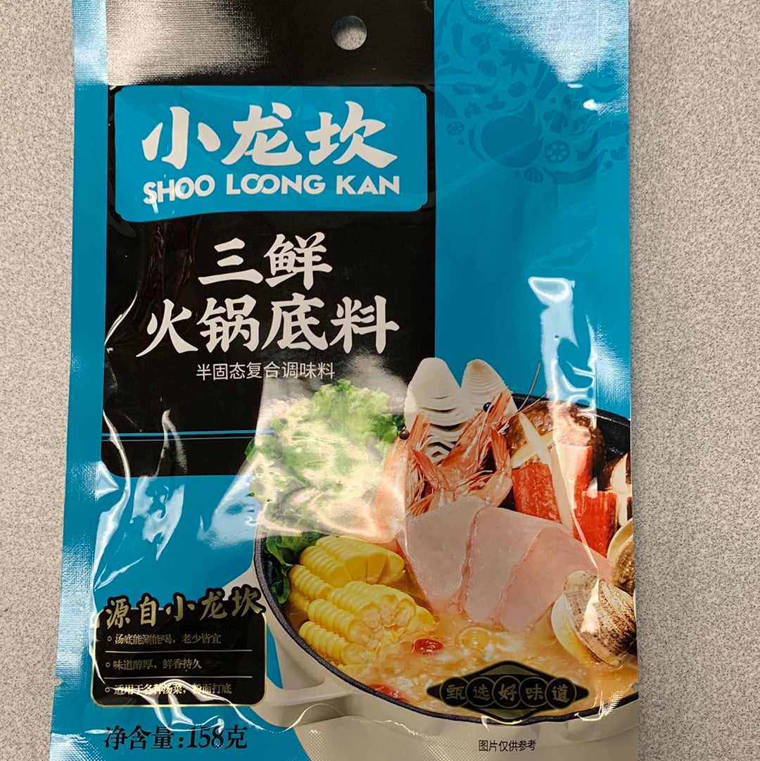 Base de fondue chinoise XLK 小龙坎 三鲜火锅底料150g