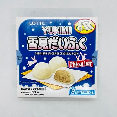 LOTTE YUKIMI mochi à la crème glacée (thé au lait)