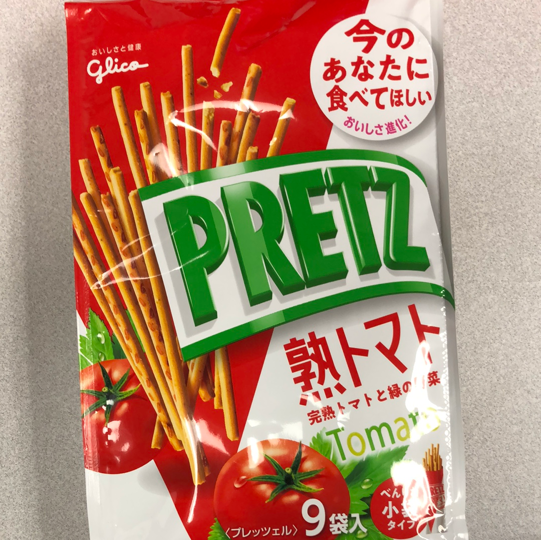 Glico pretz (tomato) 格力高蕃茄味百奇饼干棒 9小袋