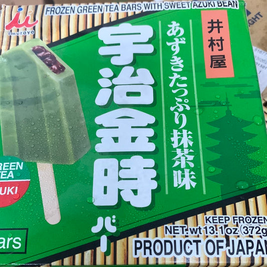 Barres glacées aux matcha et haricots rouges