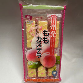 Gâteau japonais Castella au pêche  DAISHO 12pc日本 白桃蛋糕 180g