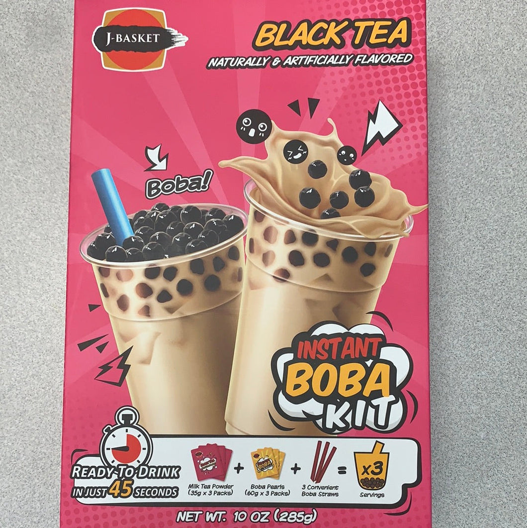 Thé au lait au perle BOBA instantané(thé noir) J-BASKET 285g instant boba kit