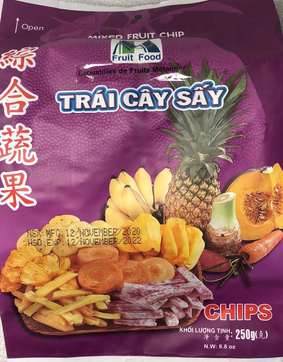 Chips de fruits et légumes assortis Fruit Food 250g 综合蔬果干