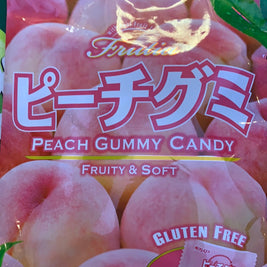 Bonbons japonais mous à la pêche Kasugai (sans gluten) 107g