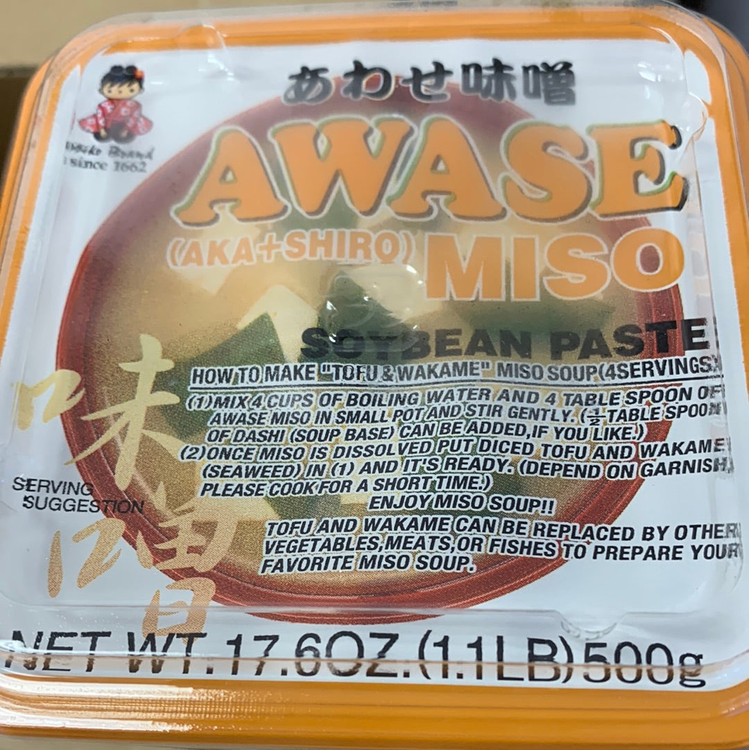 Pâte de soya Miso (AKA+SHIRO) SHINSYU-ICHI 味增500g