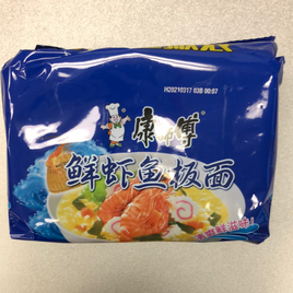 Nouilles instantanées KSF (Fruits de mer)-康师傅 鲜虾鱼板面 98g x5
