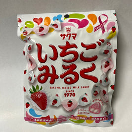 Bonbons aux fraises au lait SAKUMA 83g