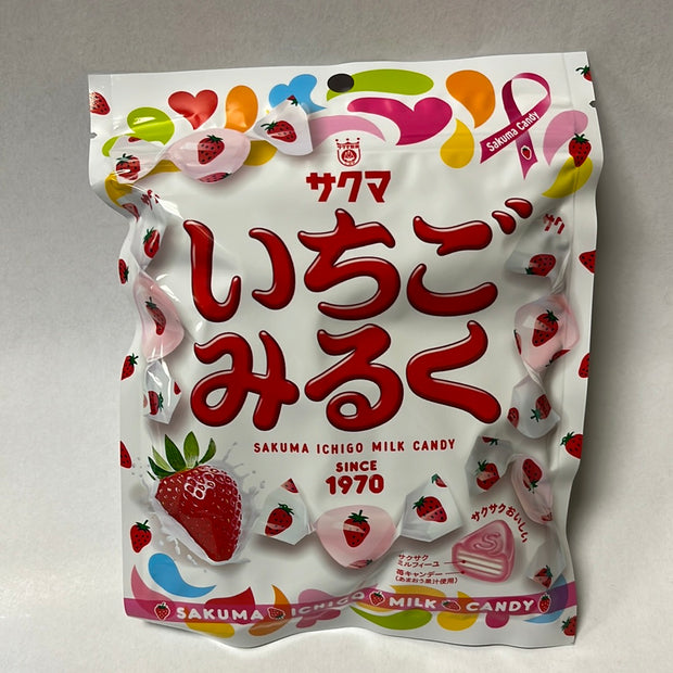 Bonbons aux fraises au lait SAKUMA 83g