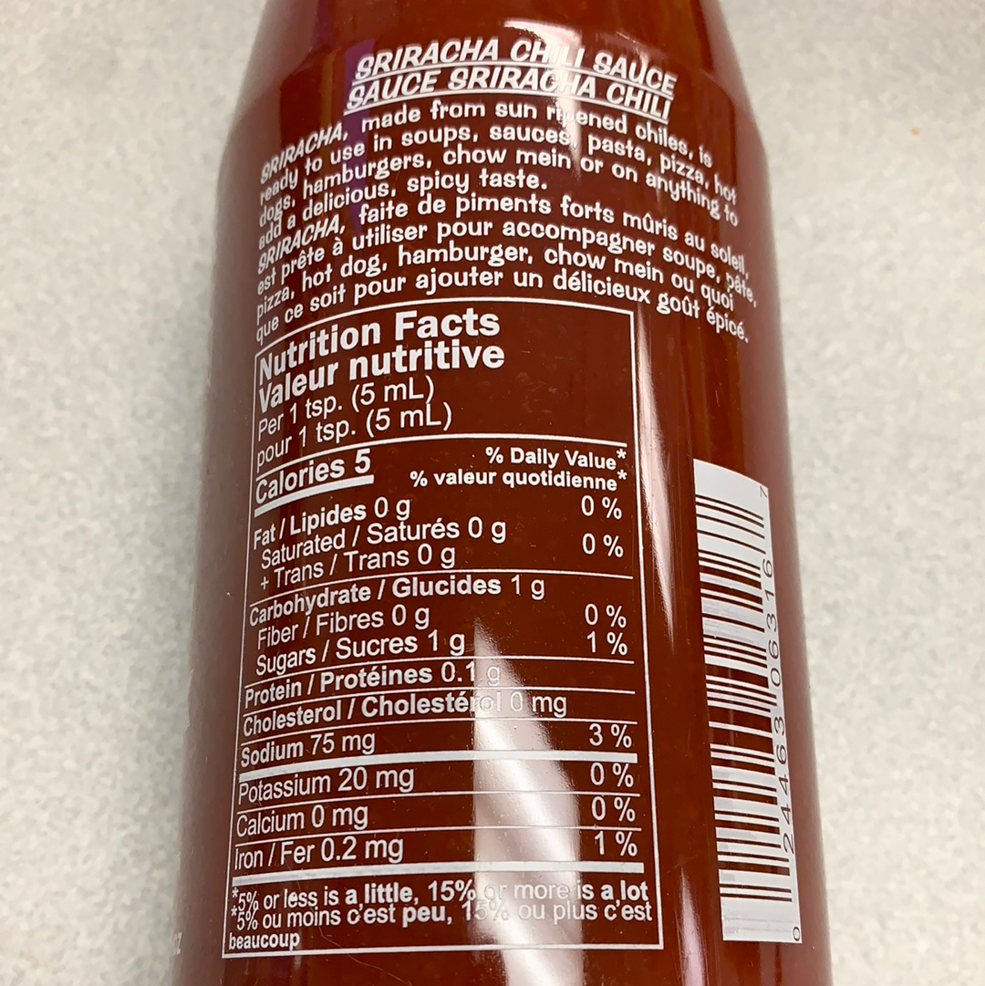 Sauce Sriracha 是拉差辣酱714mL