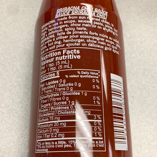 Sauce Sriracha 是拉差辣酱714mL