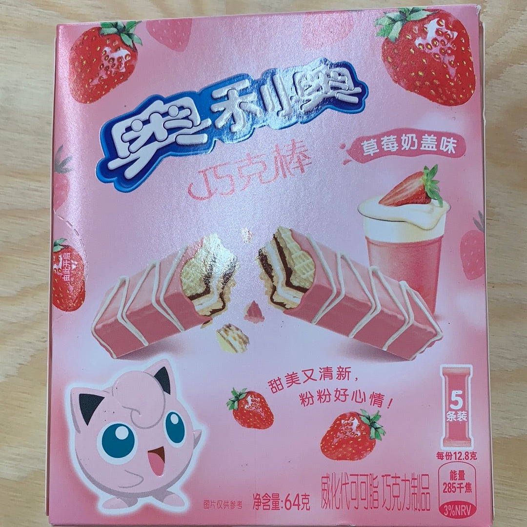 Gaufres aux fraises OREO 奥利奥 草莓奶盖巧克棒 64g