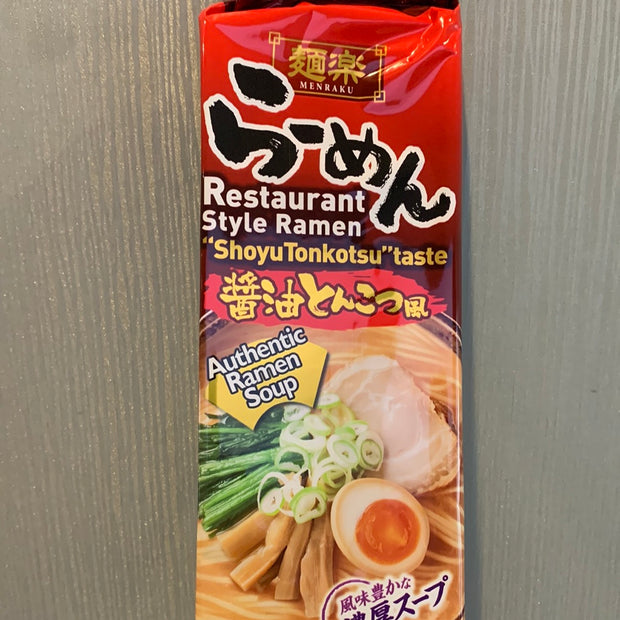 Ramen japonais Shoyu Tonkotsu MENRAKU🇯🇵酱油豚骨拉面