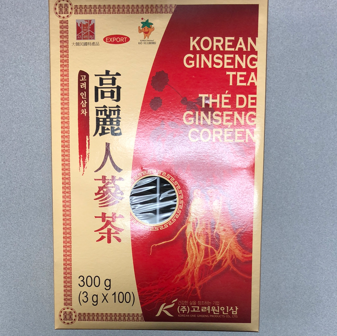 Thé de Ginseng coréen 高丽 人参茶 100包