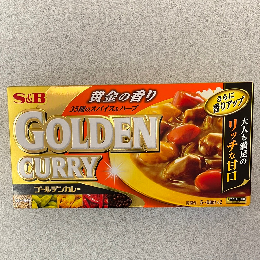 Golden Curry 🇯🇵 S&B(cari saveur douce)黄金 甘口咖喱块 198g