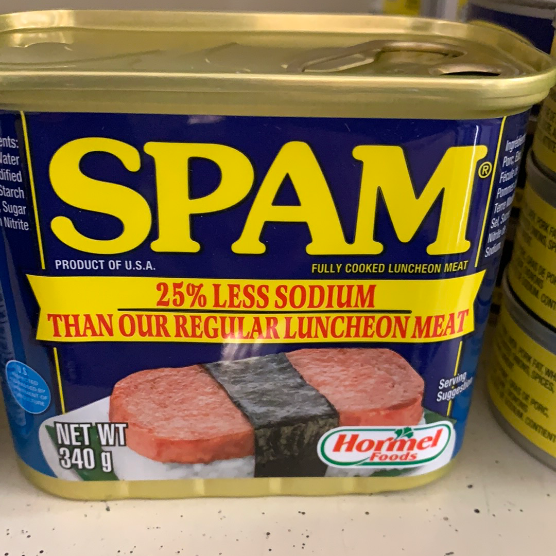 SPAM 25% less sodium 340g