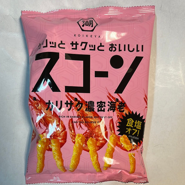 Chips de maïs en bâtonnet (saveur Crevette) KOIKEYA 🇯🇵湖池屋 鲜虾味粟米棒 75g