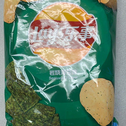 Chips Lay’s (saveur d‘algue) 乐事 岩烧海苔味薯片70g