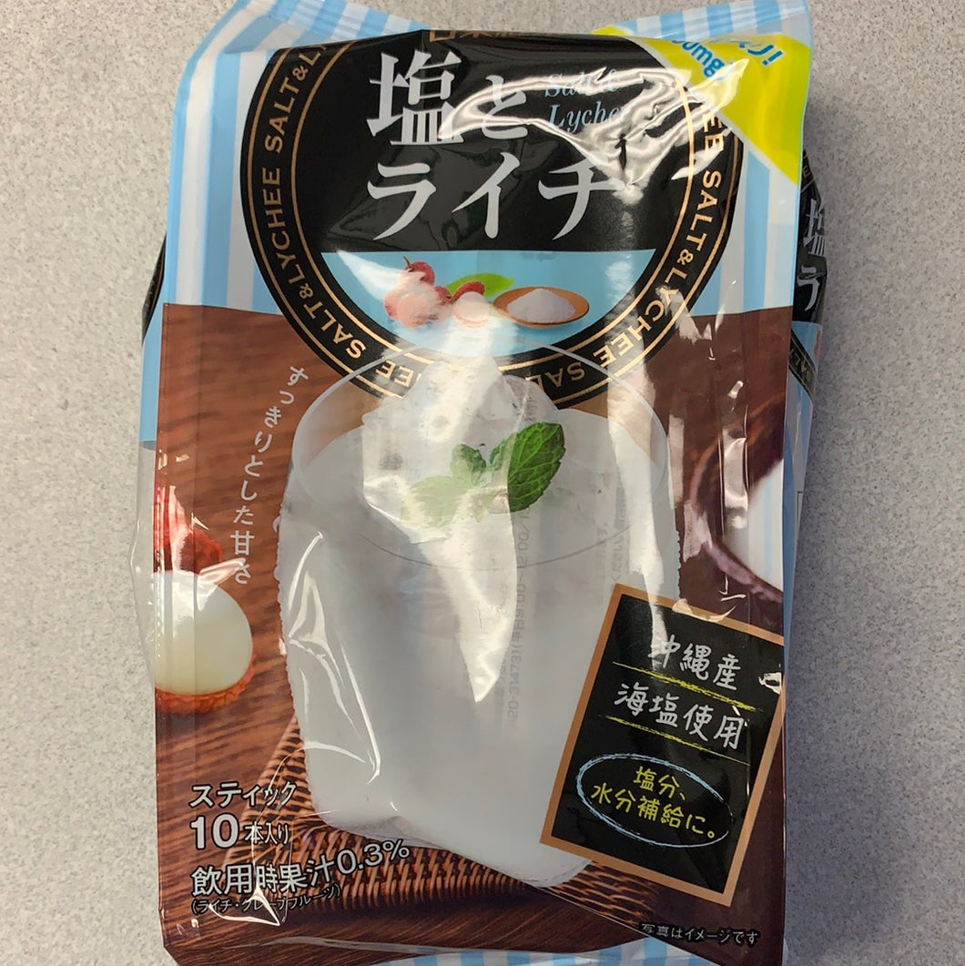Poudre de boisson au sel&litchi japonais 日东红茶 荔枝海盐冲泡果汁