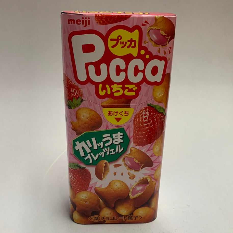 Promo-2xPucca biscuit aux fraises MEIJI