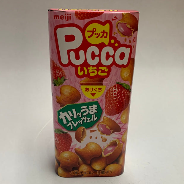 Promo-2xPucca biscuit aux fraises MEIJI