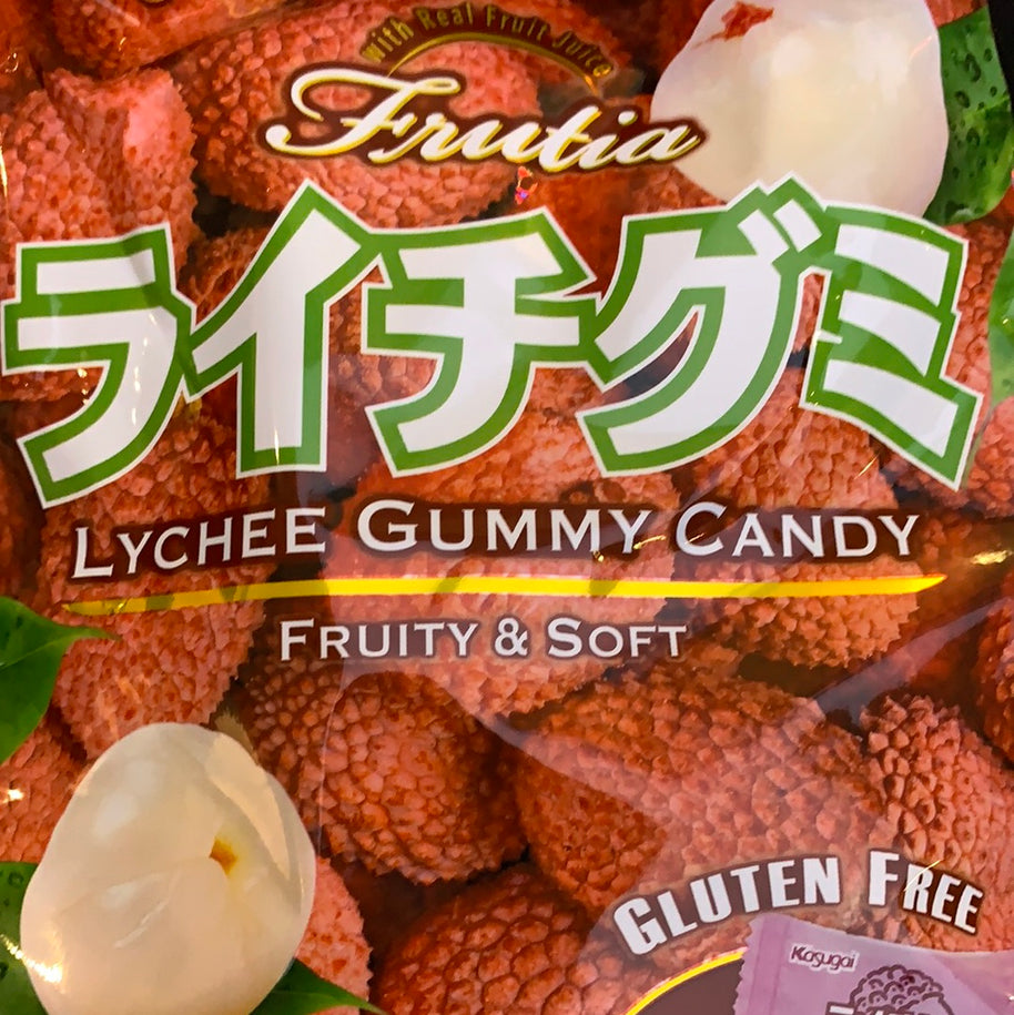 Bonbons japonais mous au litchi Kasugai (sans gluten) 102g