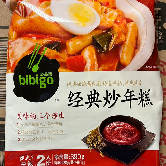 Topokki épicé BIBIGO 必品阁 经典炒年糕 390g