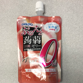 Jelly japonais (saveur de pêche blanche 0kcal) ORIHIRO 日本0卡水蜜桃吸吸果冻 130g