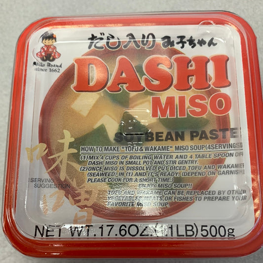 Pâte de soya Miso Dashi SHINSYU-ICHI 味增500g