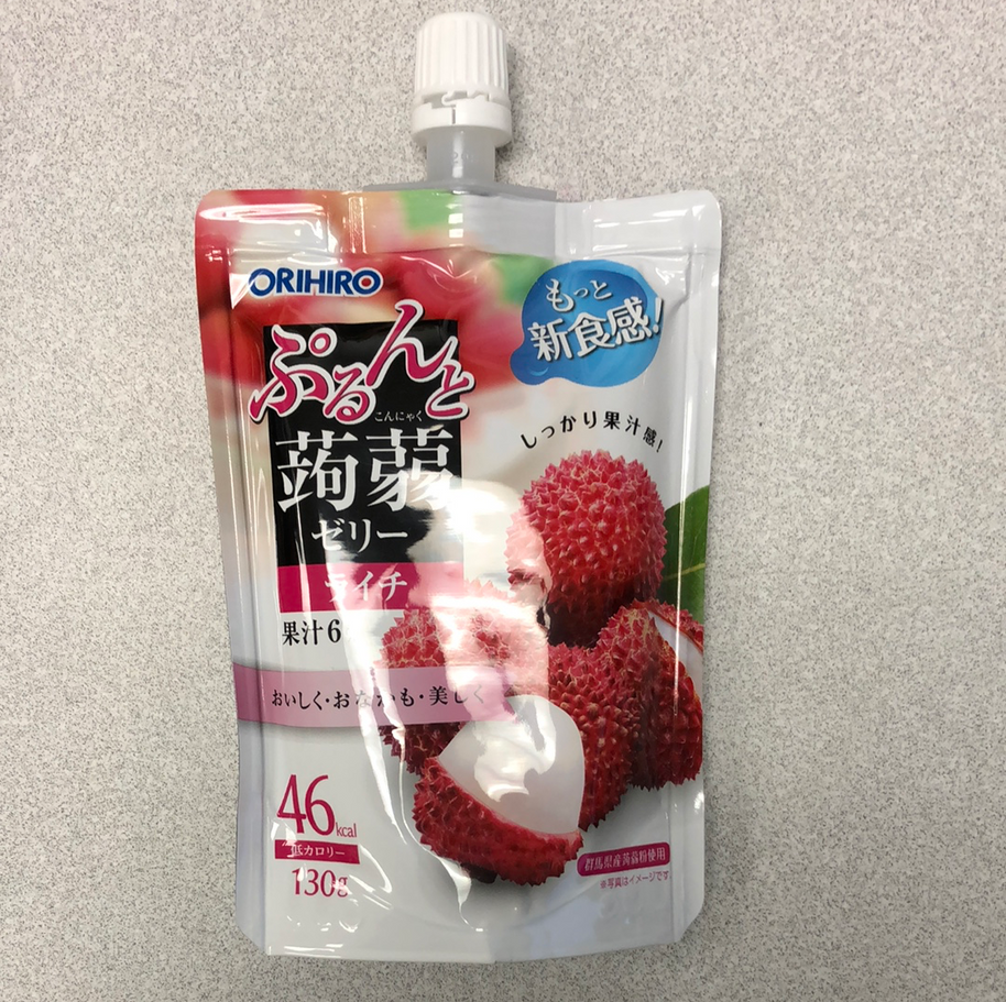 Jelly japonais (saveur litchi) ORIHIRO 日本荔枝吸吸果冻 130g