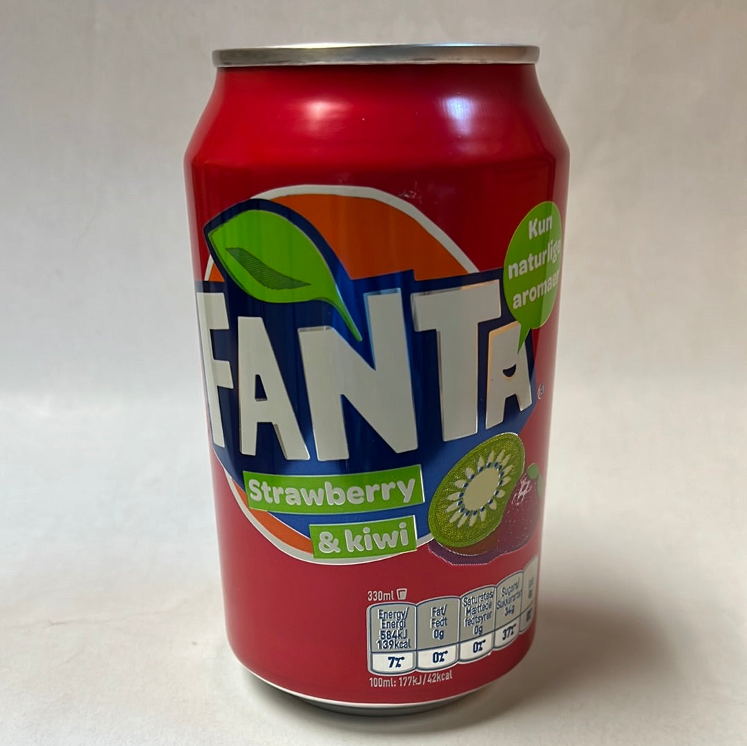 FANTA saveur de fraise et kiwi 330mL