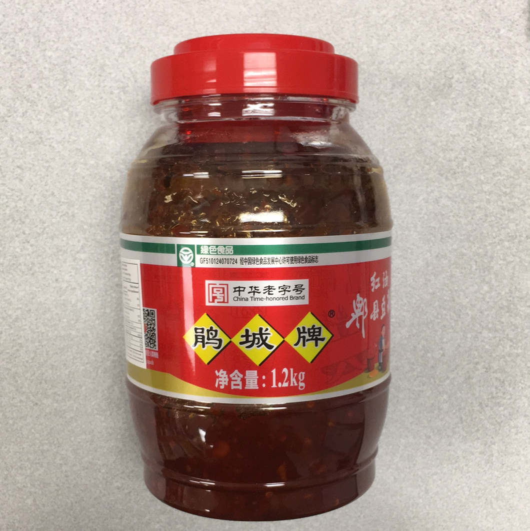 Pâte de fève de Pixian 鹃城 红油郫县豆瓣酱 1.2kg