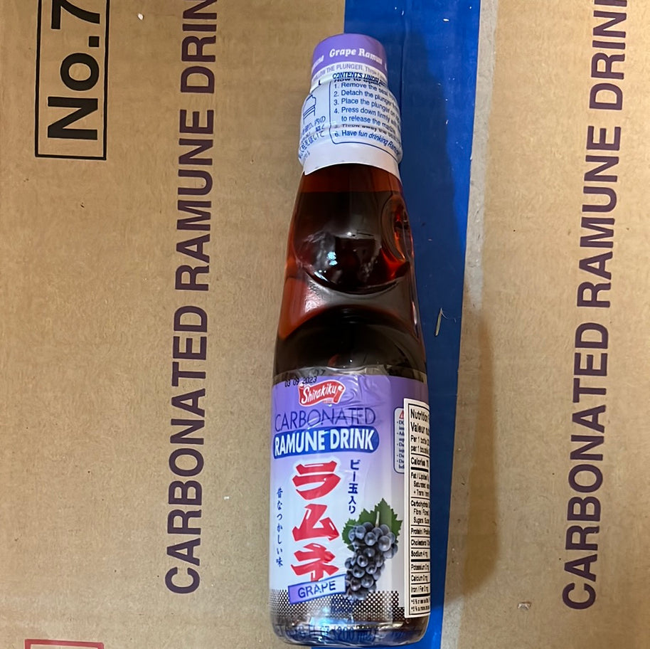 Ramuné japonais SHIRAKIKU (saveur raisin)日本波子汽水（提子味）