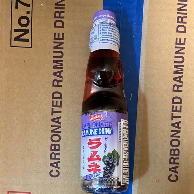 Ramuné japonais SHIRAKIKU (saveur raisin)日本波子汽水（提子味）