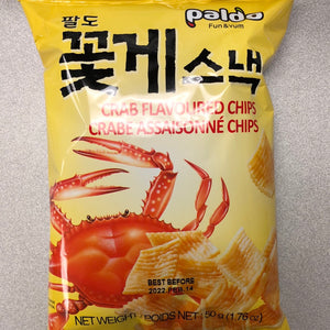 Chips assaisonné de crabe PALDO 蟹味片50g