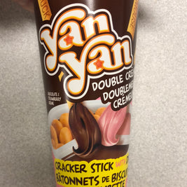 Bâtonnets de biscuit avec trempette (duo crémeux au chocolat et à la fraise)Meiji Yanyan57g