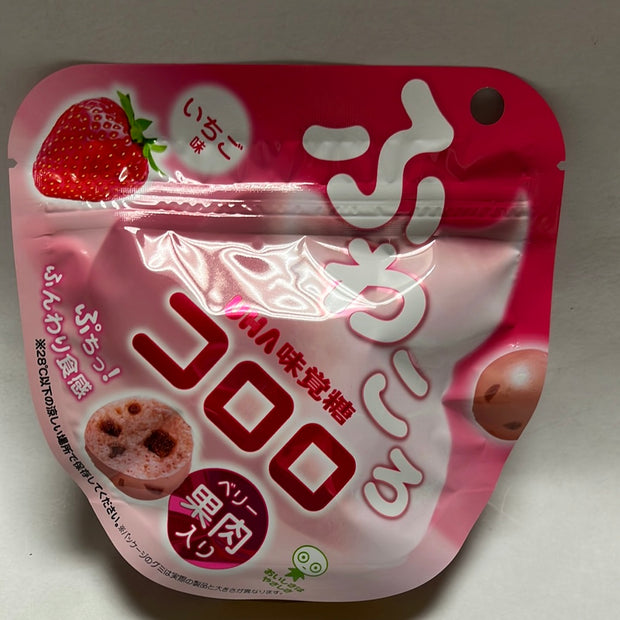 Bonbon UHA(saveur fraise) 味觉糖 草莓软糖 30g
