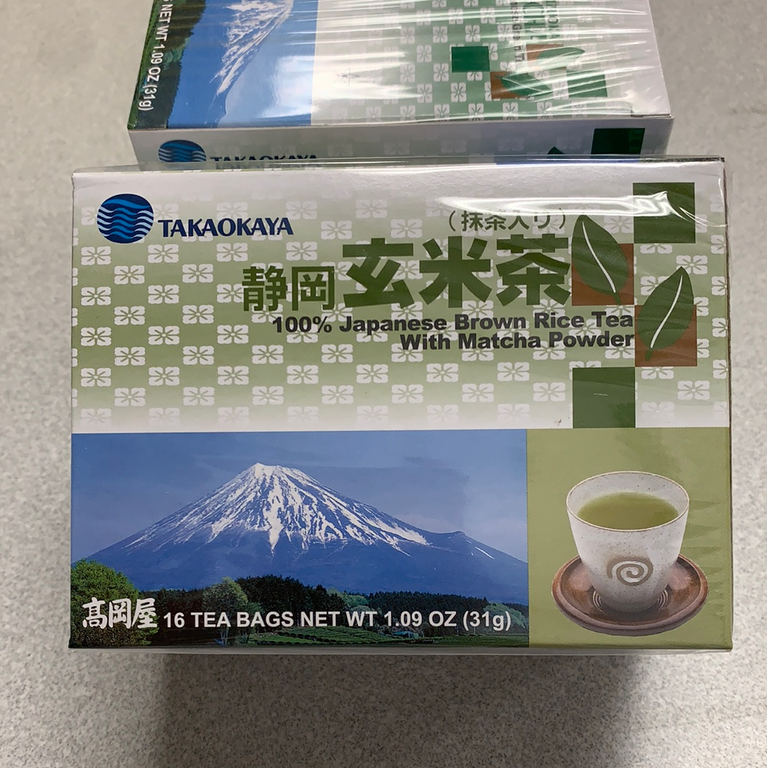 Thé vert japonais au riz brun grillé 日本静冈 玄米茶 31g