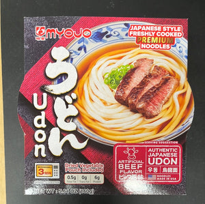 Nouille japonaise style Udon au bœuf MYOJO 牛肉乌冬面 160g